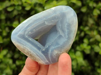 Polished Blue Lace Agate Free Forms x 9 From Nsanje, Malawi