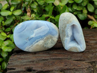 Polished Blue Lace Agate Free Forms x 9 From Nsanje, Malawi