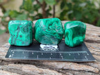 Polished Flower Banded Malachite Free Forms x 26 From Congo - Toprock Gemstones and Minerals 