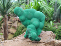 Natural Botryoidal Malachite Specimens x 2 From Congo