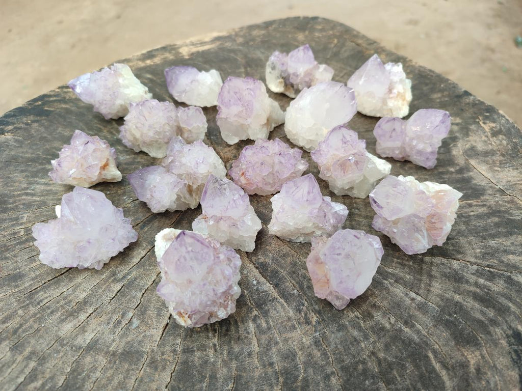 Natural Sunburst Amethyst Spirit Crystals x 20 From Boekenhouthoek, South Africa