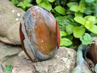 Polished Polychrome Jasper Standing Free Forms x 4 From NW Coast, Madagascar
