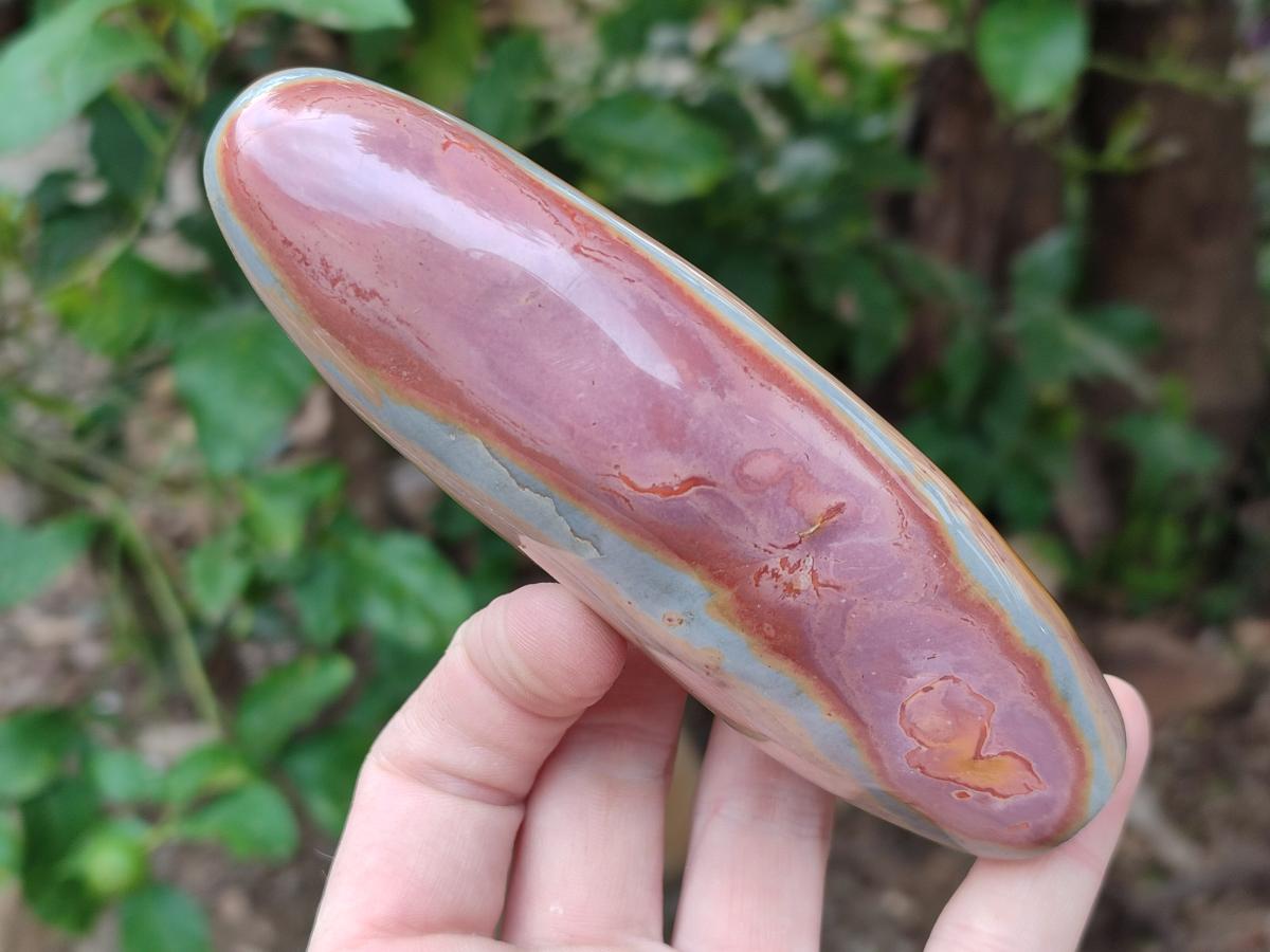 Polished Polychrome Jasper Standing Free Forms x 4 From NW Coast, Madagascar