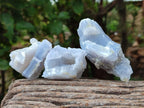 Natural Etched Blue Chalcedony Specimens x 12 From Nsanje, Malawi