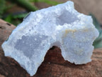 Natural Etched Blue Chalcedony Specimens x 12 From Nsanje, Malawi