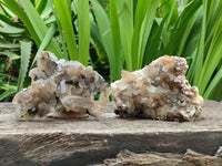 Natural Smokey Quartz With Schorl Black Tourmaline Specimens x 5 From Erongo, Namibia