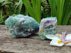 Natural Watermelon Fluorite Cobbed Specimens x 12 From Uis, Namibia