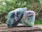 Natural Watermelon Fluorite Cobbed Specimens x 12 From Uis, Namibia