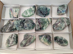 Natural Watermelon Fluorite Cobbed Specimens x 12 From Uis, Namibia