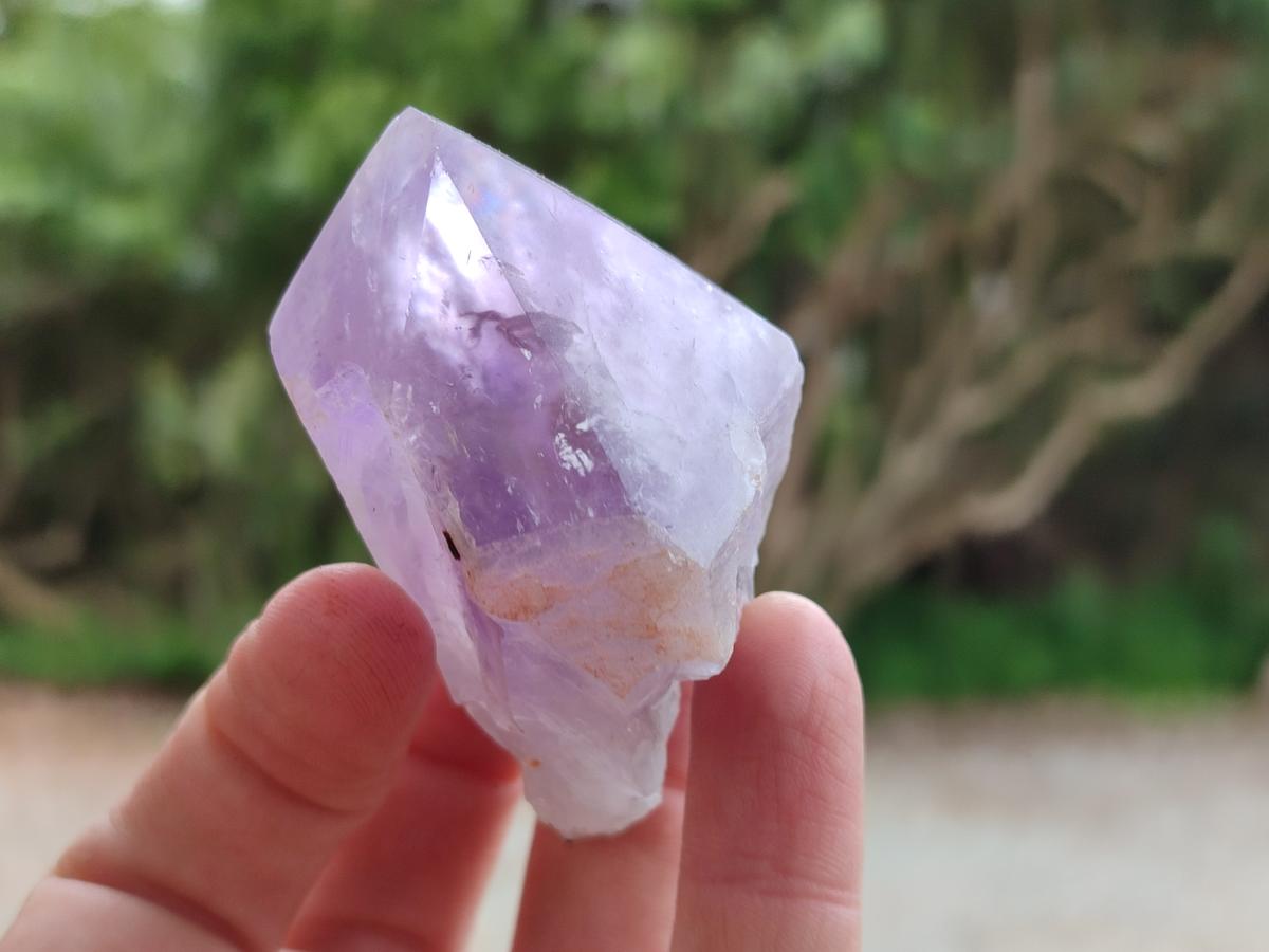 Polished Jacaranda Amethyst Crystals x 12 From Mumbwa, Zambia - Toprock Gemstones and Minerals 