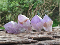 Polished Jacaranda Amethyst Crystals x 12 From Mumbwa, Zambia