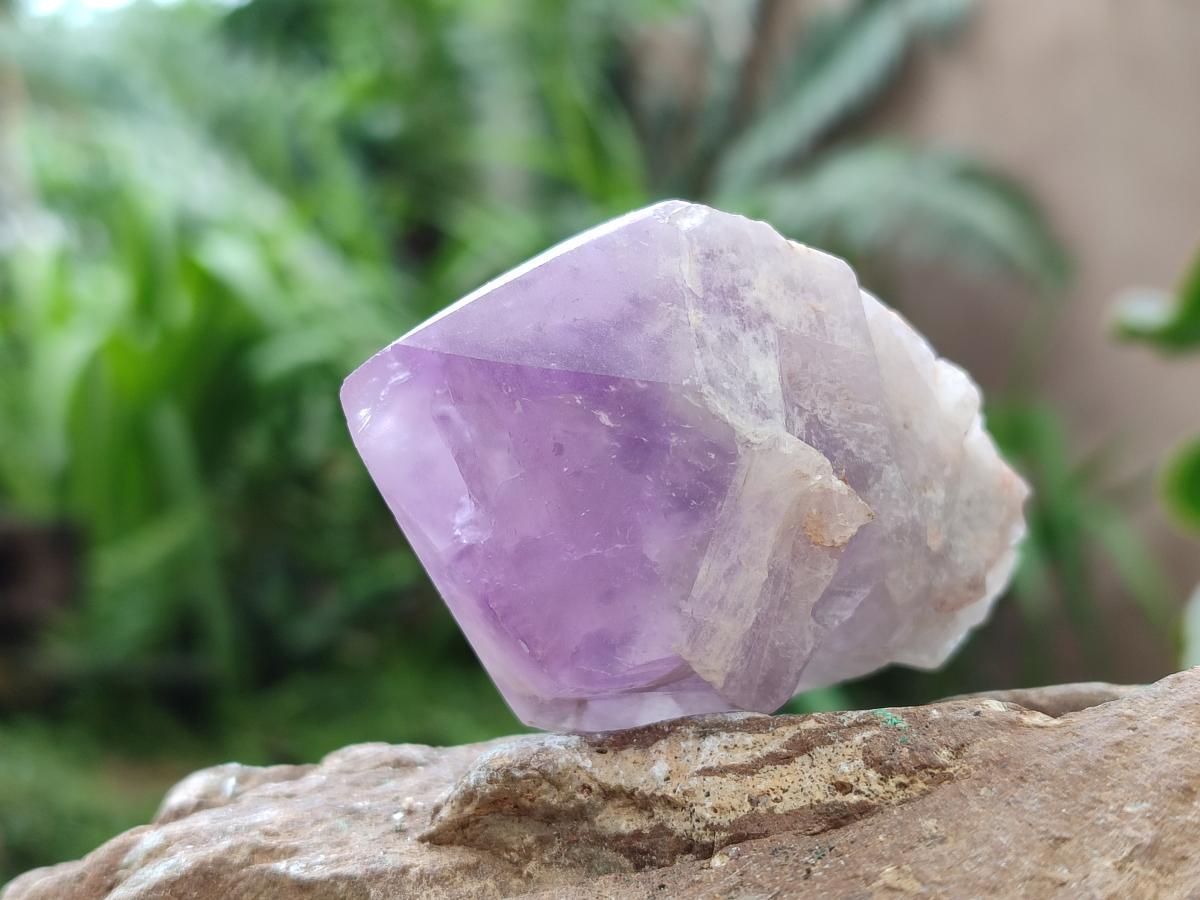 Polished Jacaranda Amethyst Crystals x 12 From Mumbwa, Zambia - Toprock Gemstones and Minerals 