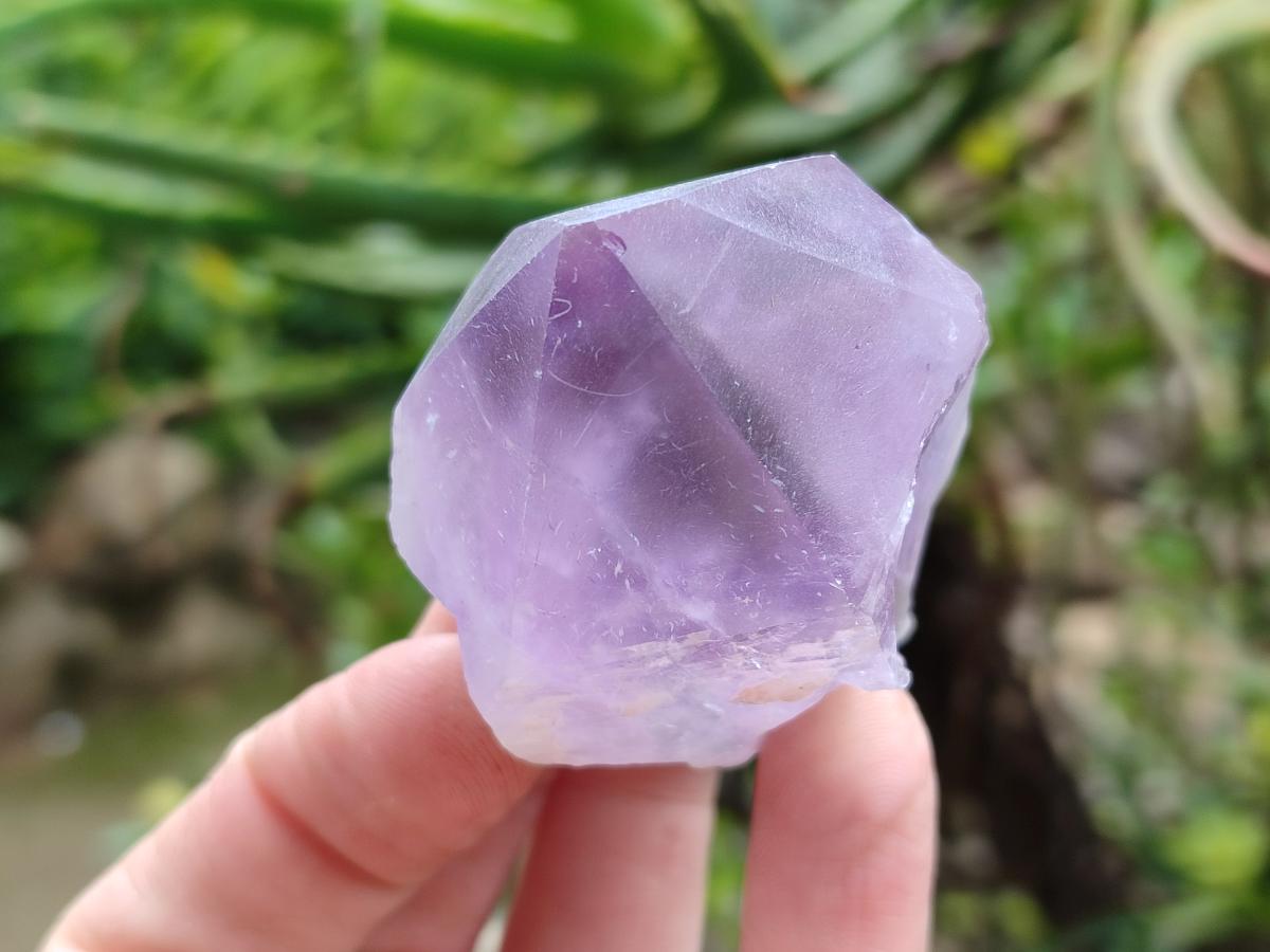 Polished Jacaranda Amethyst Crystals x 12 From Mumbwa, Zambia - Toprock Gemstones and Minerals 