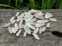 Natural Mini Double Terminated Red Hematoid Quartz Crystals x 95 From Madagascar