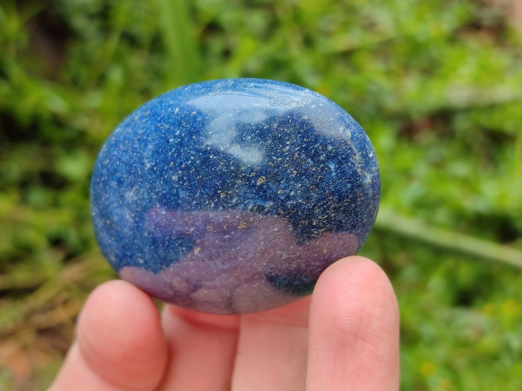 Polished Lazulite Galets x 12 From Madagascar