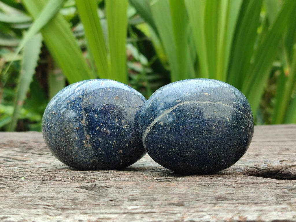 Polished Lazulite Galets x 12 From Madagascar