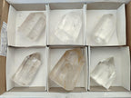 Polished Clear Quartz Crystals x 6 From Madagascar - Toprock Gemstones and Minerals 