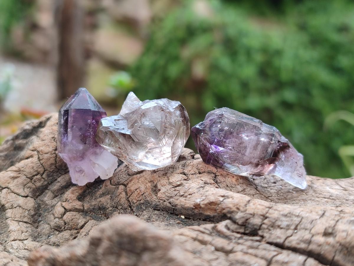 Natural Window Amethyst Crystals x 70 From Chiredzi, Zimbabwe