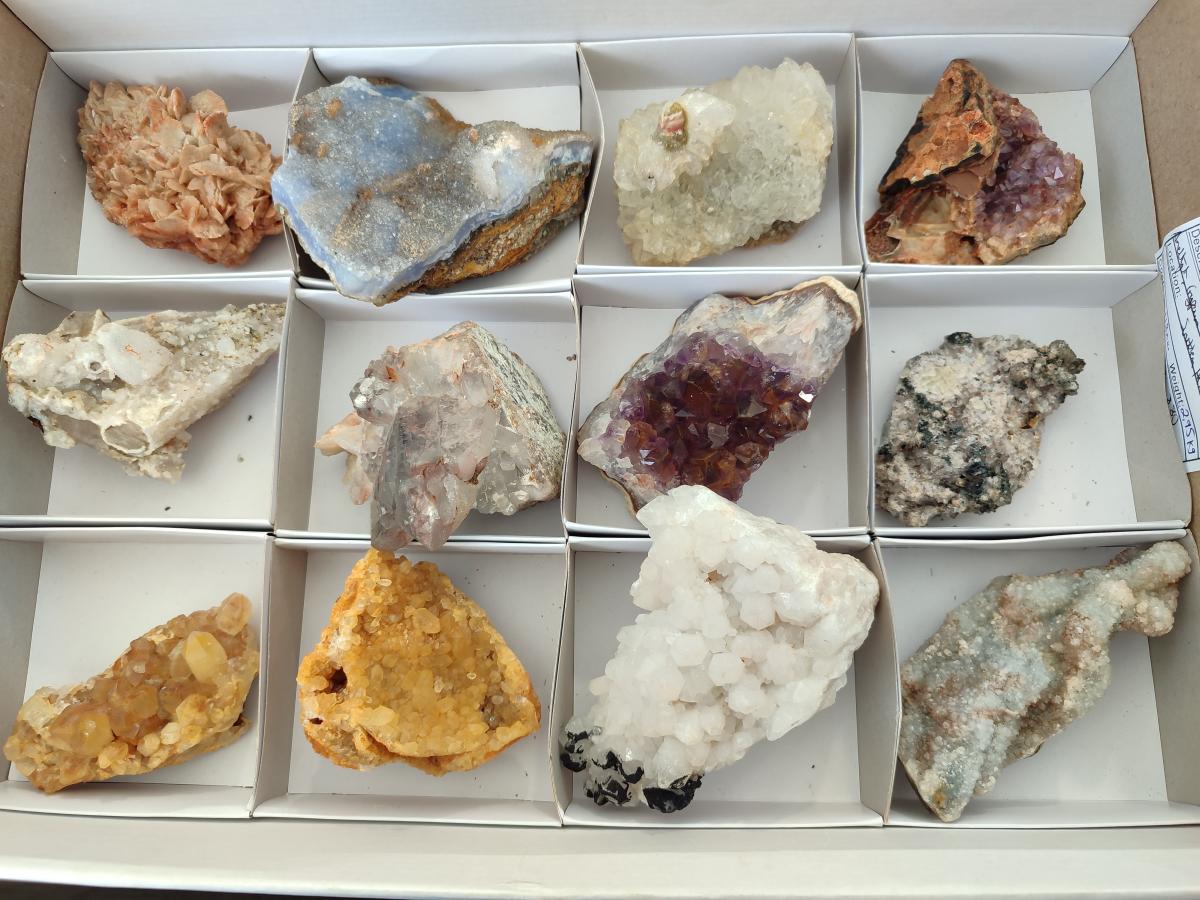 Natural Mix Of Multi Mineral Specimens x 12 From Southern Africa
