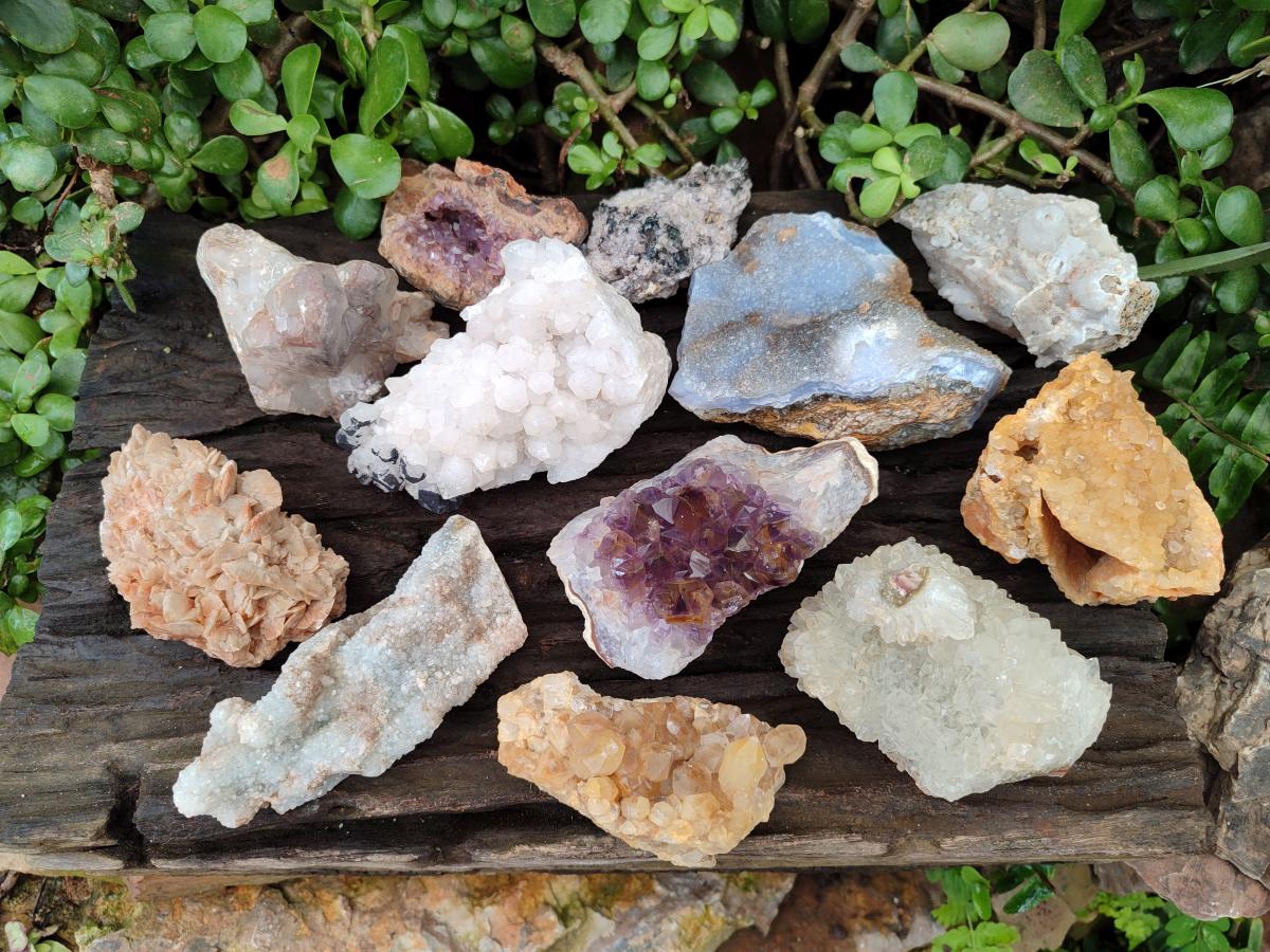 Natural Mix Of Multi Mineral Specimens x 12 From Southern Africa