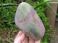Polished Stichtite Standing Free Forms x 2 From Barberton, South Africa