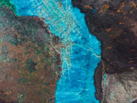 Polished Shattuckite Malachite and Bornite Free Forms x 6 From Kaokoveld, Namibia