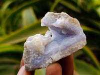 Natural Blue Lace Agate Geode Specimens x 24 From Nsanje, Malawi