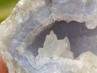 Natural Blue Lace Agate Geode Specimens x 24 From Nsanje, Malawi