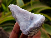 Natural Blue Lace Agate Geode Specimens x 24 From Nsanje, Malawi