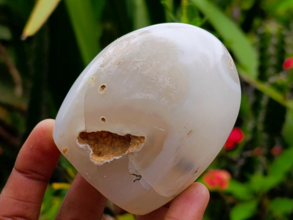 Polished Agate Standing Free Forms x 6 From Madagascar