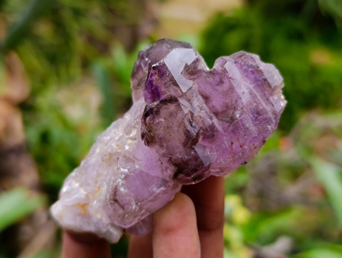 Natural Window Amethyst Crystals x 6 From Chiredzi, Zimbabwe