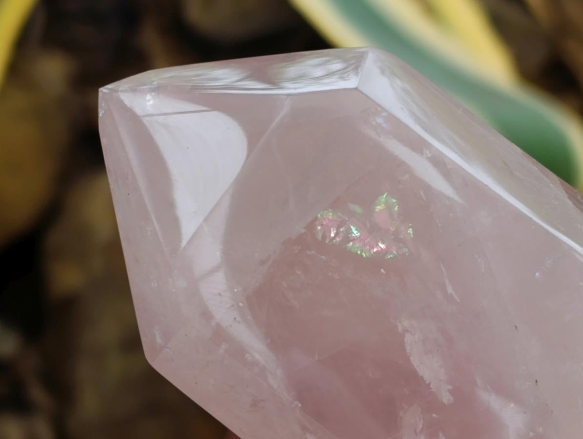 Polished Double Terminated Rose Quartz Crystals x 6 From Madagascar