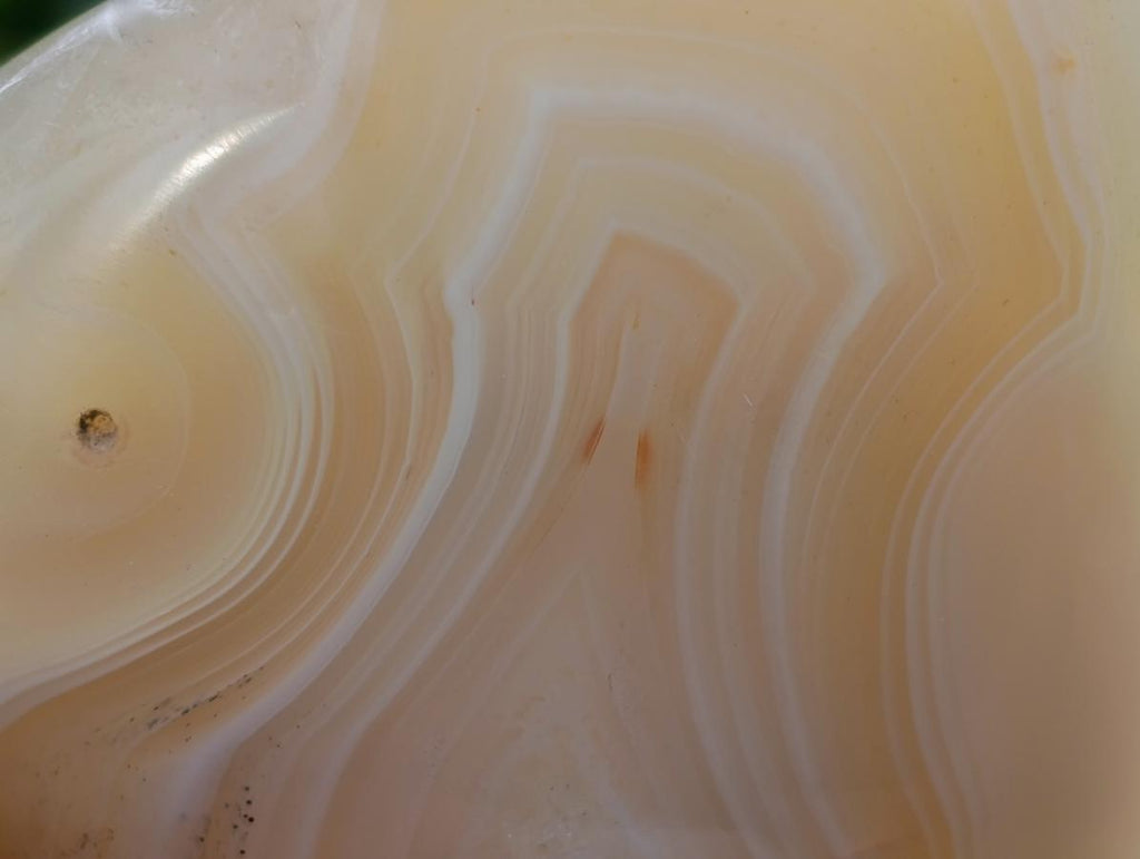 Polished Banded Agate Hearts x 6 From Madagascar