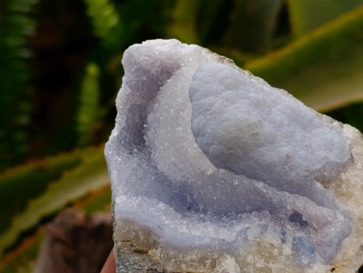 Natural Blue Lace Agate Geode Specimens x 12 From Nsanje, Malawi - Toprock Gemstones and Minerals 