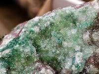 Natural Drusy Quartz Coated Ball Malachite On Dolomite Specimens x 2 From Mindingi Mine, Kambove, Congo