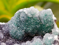Natural Drusy Quartz Coated Ball Malachite On Dolomite Specimens x 2 From Mindingi Mine, Kambove, Congo