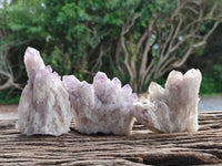 Natural Sugar Amethyst Clusters x 12 From Zambia
