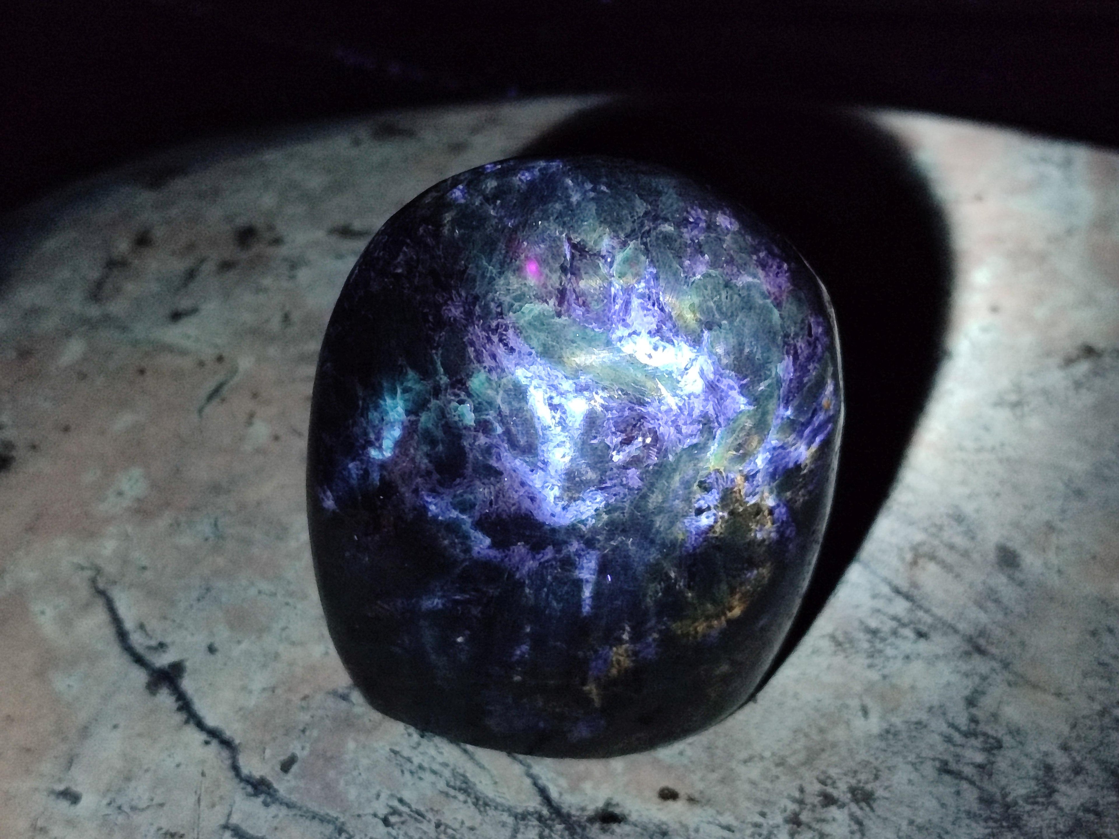 Polished Emerald Mica 'Mutokolite' Standing Free Forms x 3 From Mutoko, Zimbabwe