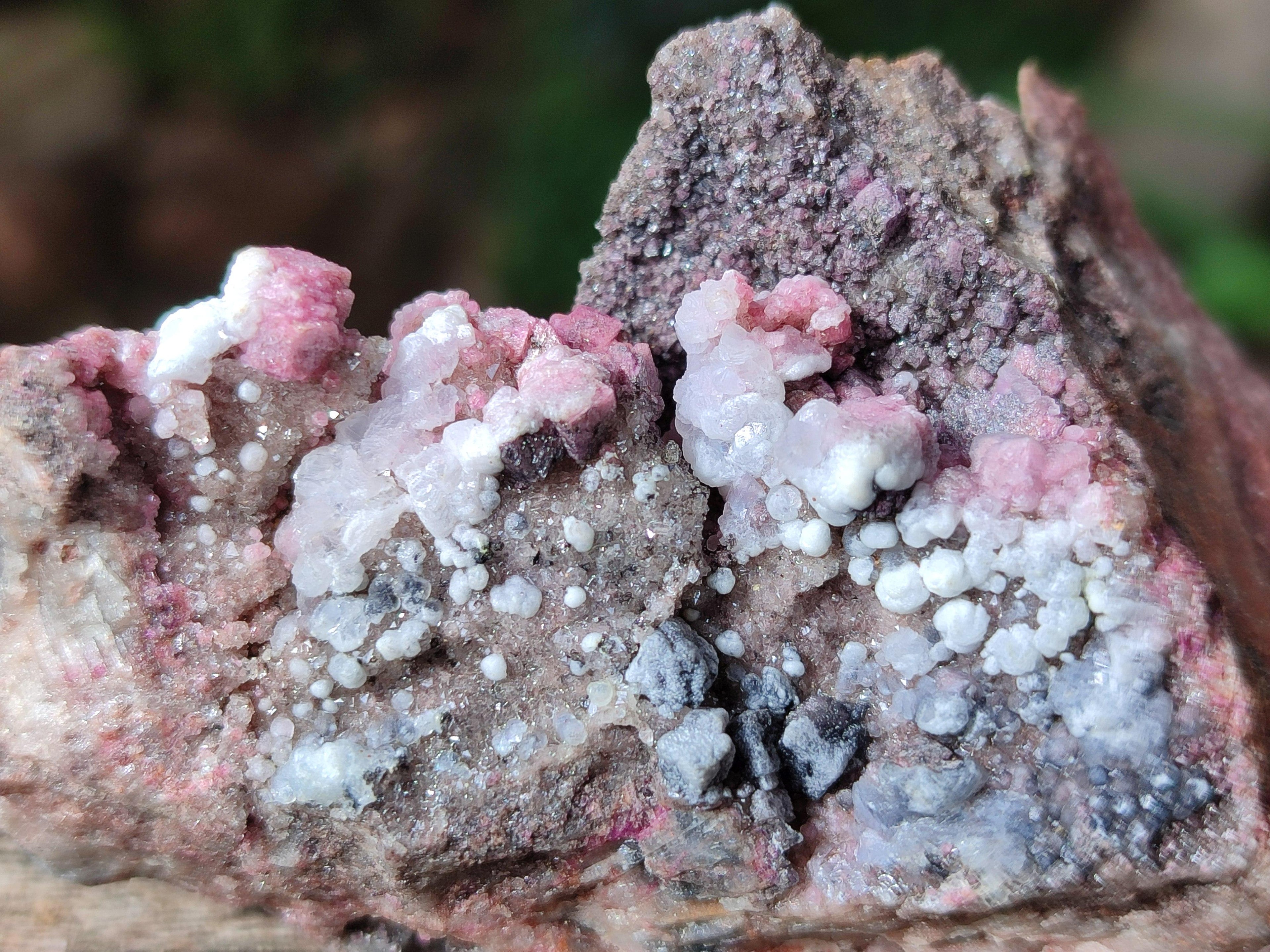 Natural Salrose Cobaltion Dolomite With Malachite Specimens x 12 From Kakanda, Congo - Toprock Gemstones and Minerals 