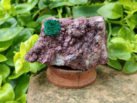 Natural Salrose Cobaltion Dolomite With Malachite Specimens x 12 From Kakanda, Congo