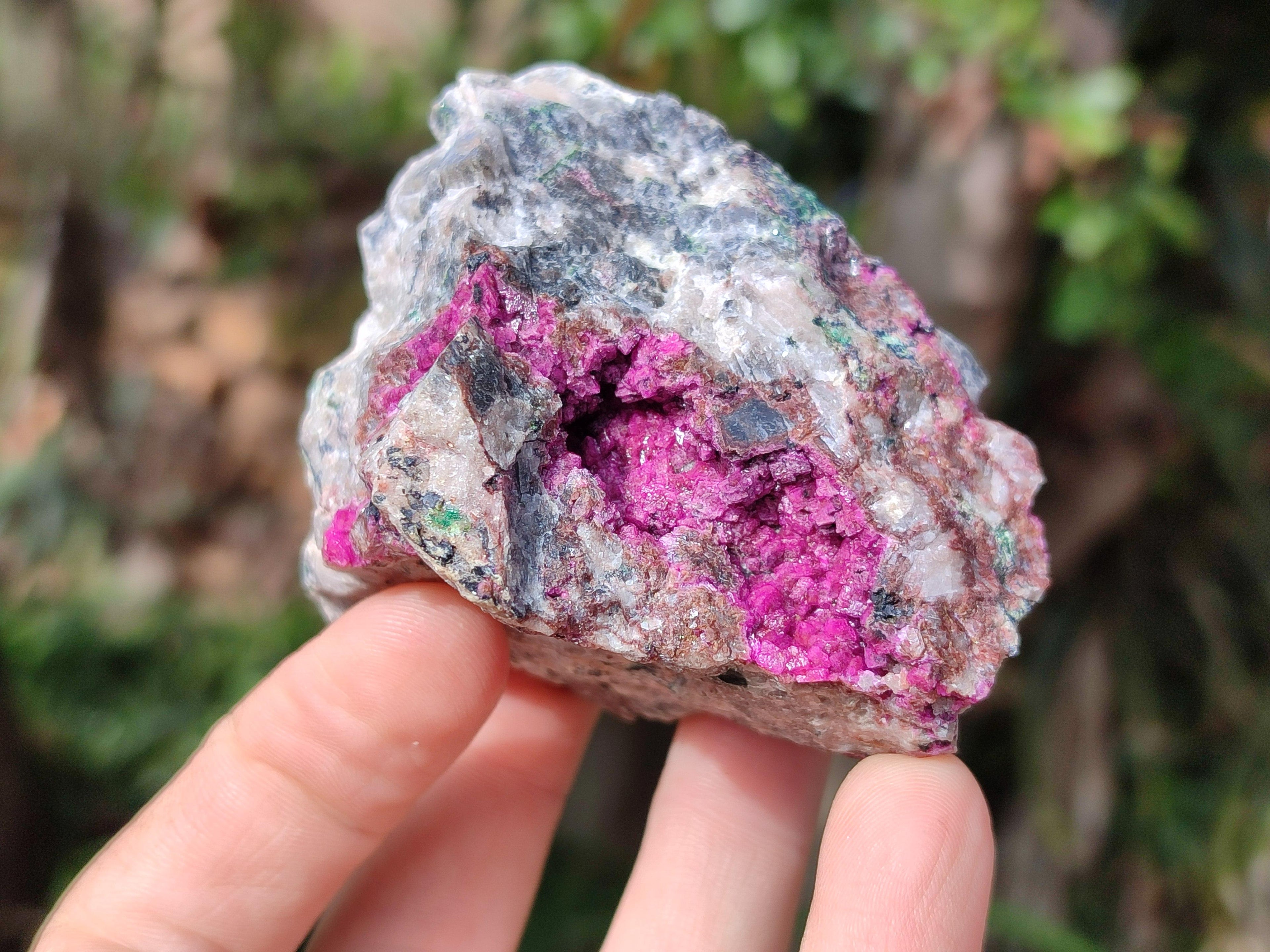 Natural Salrose Cobaltion Dolomite With Malachite Specimens x 12 From Kakanda, Congo - Toprock Gemstones and Minerals 