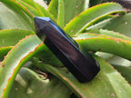 Polished Black Basalt Points And Massage Wands x 7 From Madagascar