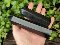 Polished Black Basalt Points And Massage Wands x 7 From Madagascar