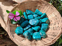 Polished Dioptase Free Forms x 20 From Likasi, Congo