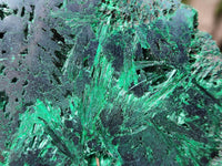 Polished On One Side Silky Malachite Specimens x 2 From Kasompe, Congo