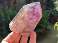 Polished Window Amethyst Crystals x 4 From Akansobe, Madagascar