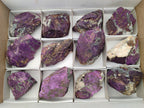 Natural Metallic Purpurite Specimens x 12 From Erongo, Namibia