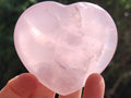 Polished Rose Quartz Hearts x 6 From Madagascar