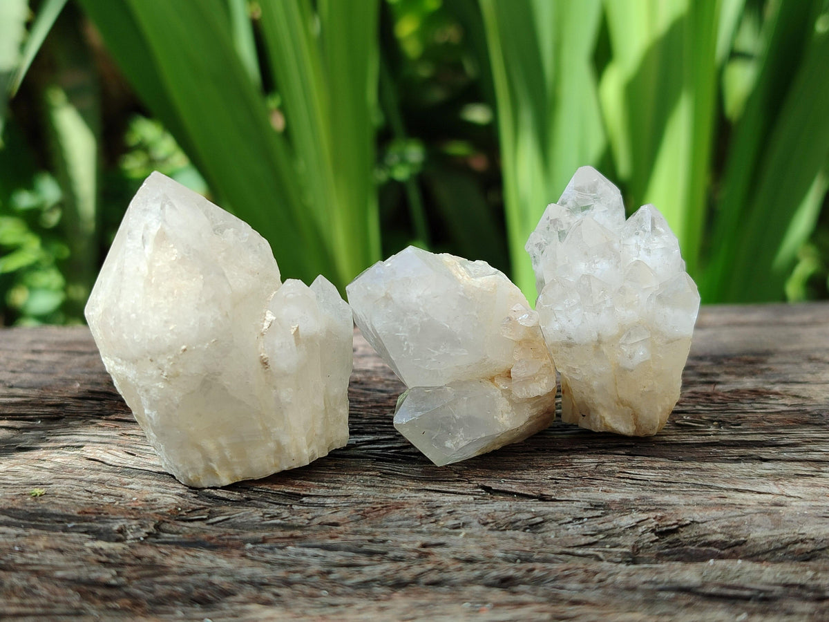 Natural Cascading White Candle Quartz Crystals x 70 From Antsirabe, Madagascar