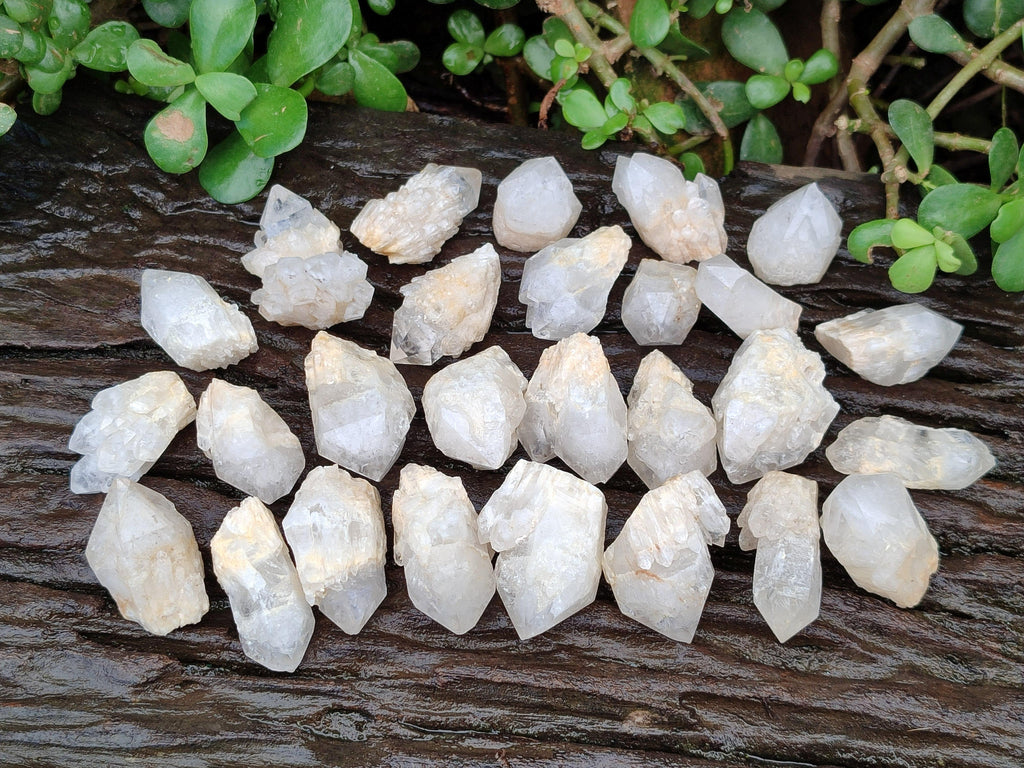 Natural Cascading White Candle Quartz Crystals x 70 From Antsirabe, Madagascar